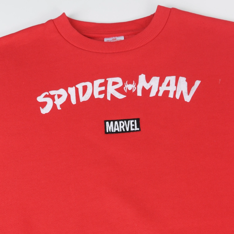 POLERON CERRADO NIÑO SPIDERMAN BACK PRINT ROJO MARVEL - 4
