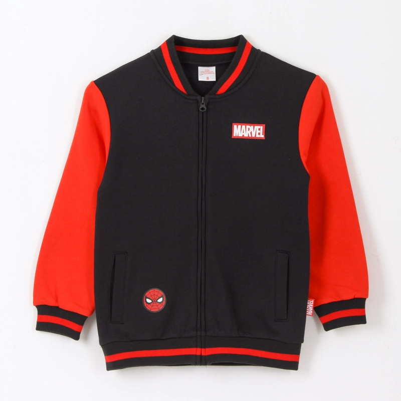 CHAQUETA NIÑO COLLEGE BOMBER PRINT SPIDERMAN NEGRO MARVEL - 1