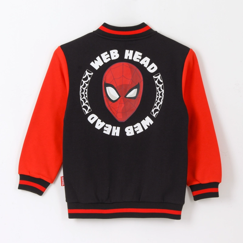 CHAQUETA NIÑO COLLEGE BOMBER PRINT SPIDERMAN NEGRO MARVEL - 2
