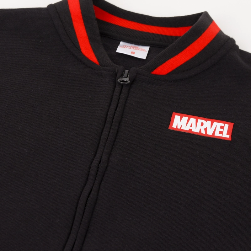 CHAQUETA NIÑO COLLEGE BOMBER PRINT SPIDERMAN NEGRO MARVEL - 3