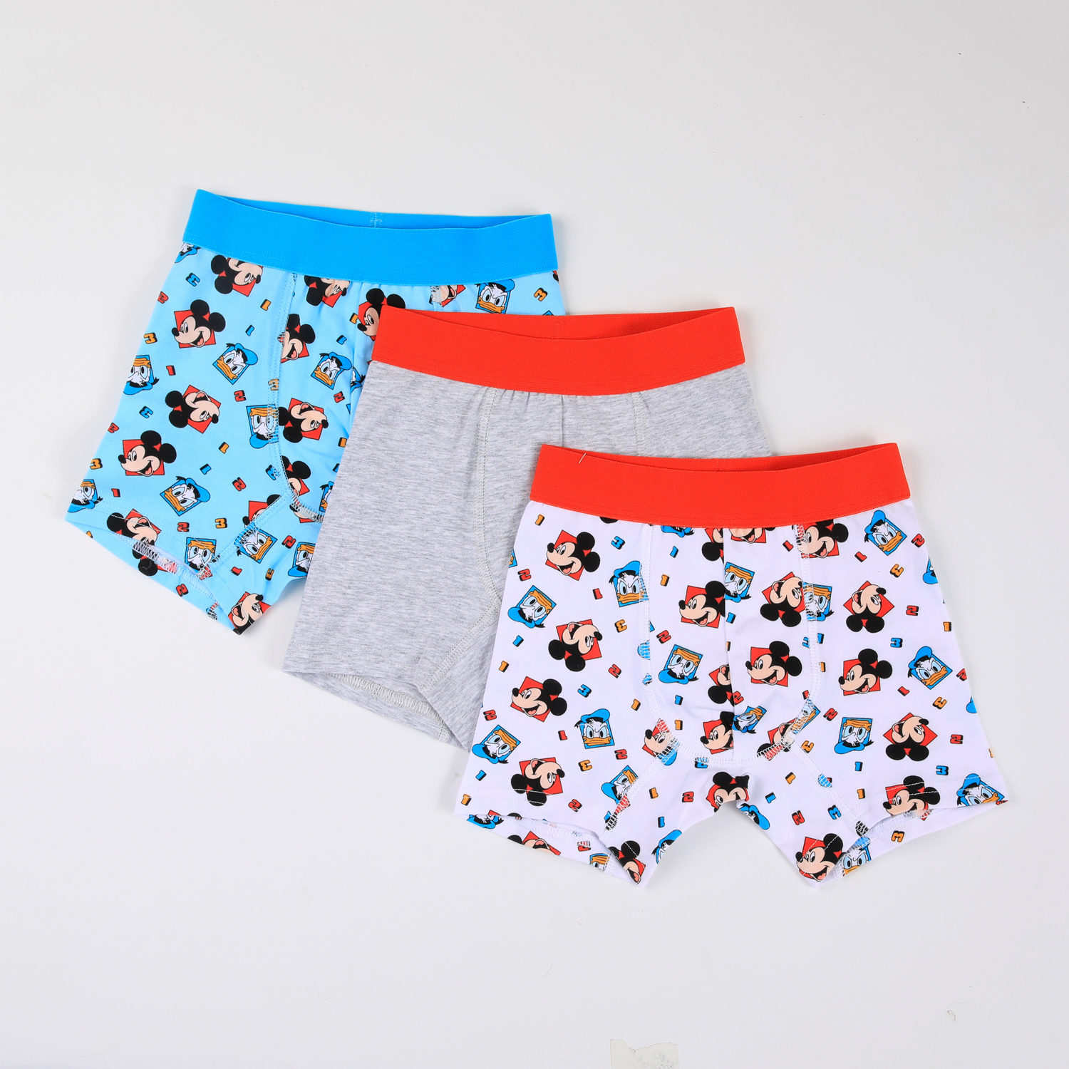 TRIPACK BOXER NIÑO FULL PRINT MICKEY & DONALD BLANCO DISNEY - 1