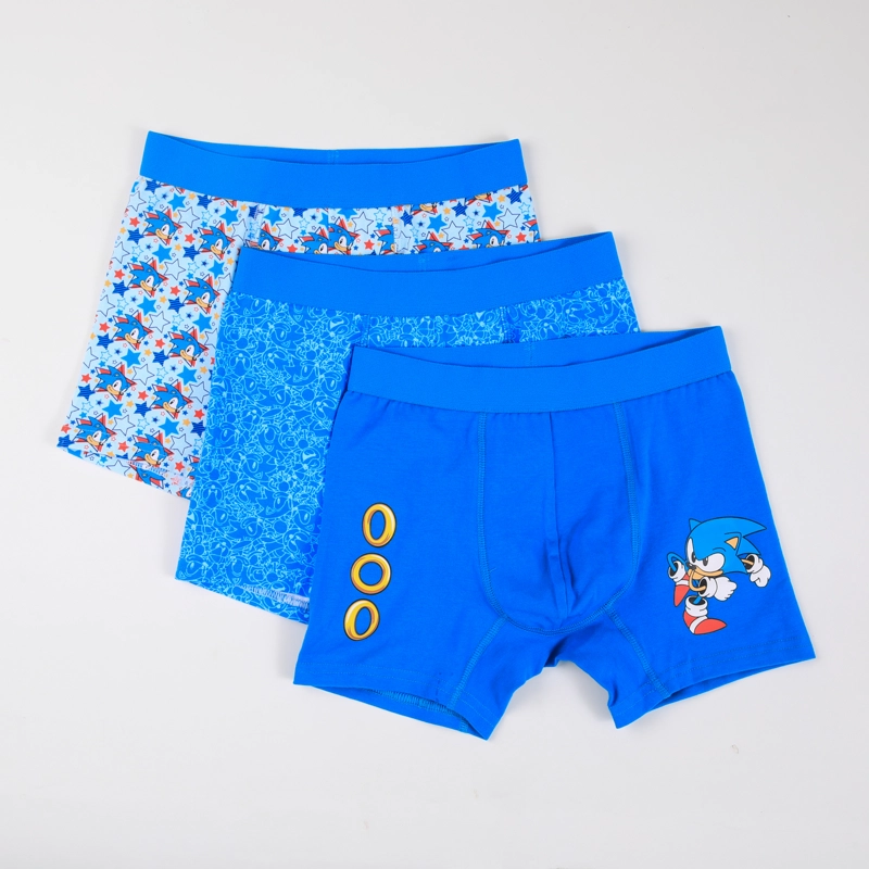 TRIPACK BOXER NIÑO FULL PRINT AZUL SONIC - 1