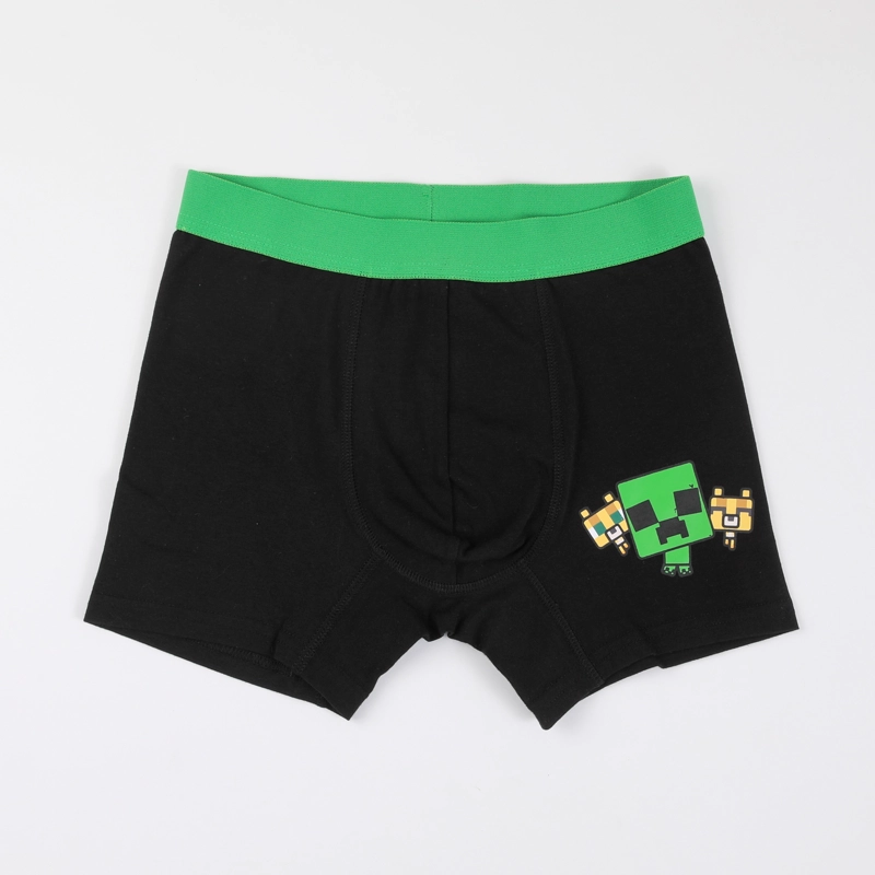 TRIPACK BOXER NIÑO PRINT CREEPERS VERDE MINECRAFT - 2
