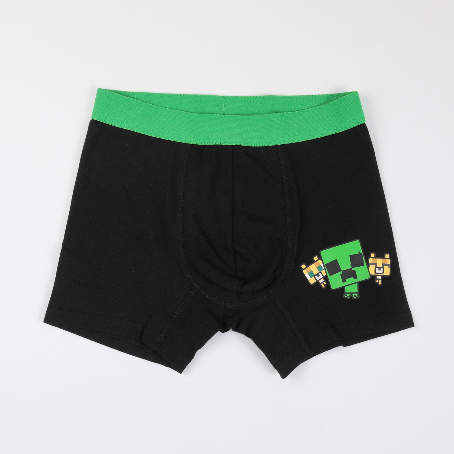 TRIPACK BOXER NIÑO PRINT CREEPERS VERDE MINECRAFT - 2