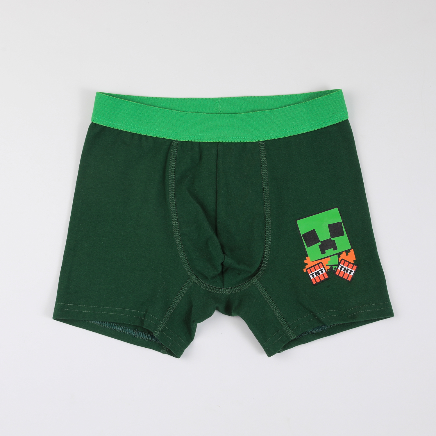 TRIPACK BOXER NIÑO PRINT CREEPERS VERDE MINECRAFT - 4