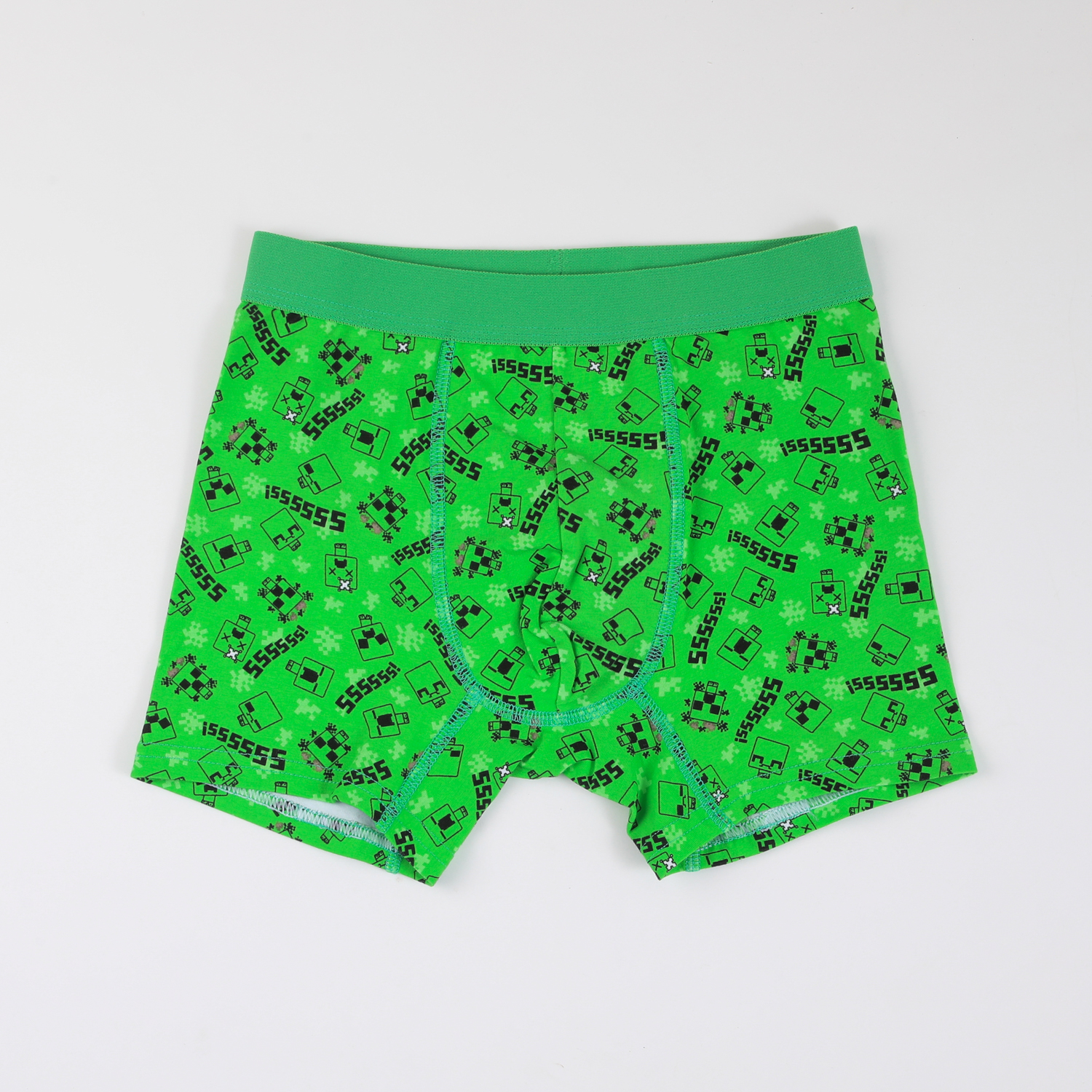 TRIPACK BOXER NIÑO PRINT CREEPERS VERDE MINECRAFT - 6