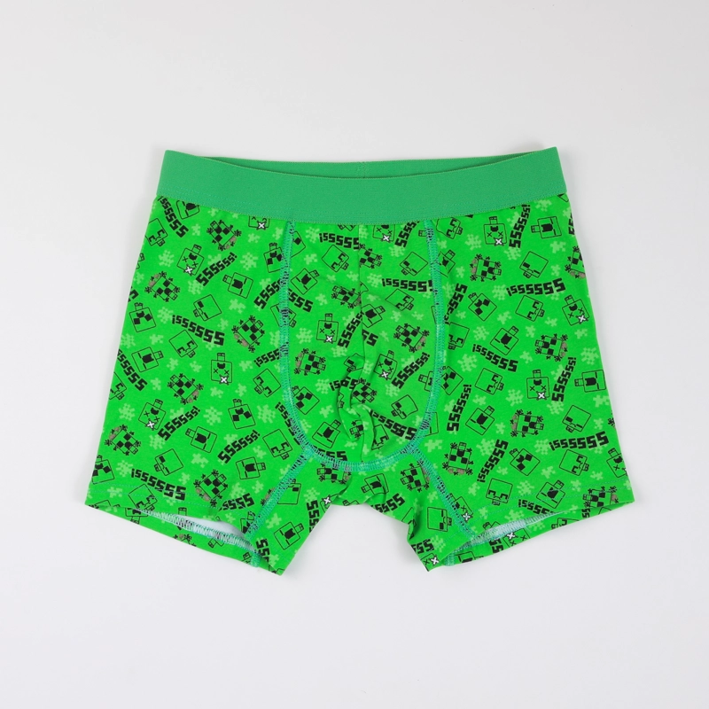 TRIPACK BOXER NIÑO PRINT CREEPERS VERDE MINECRAFT - 6