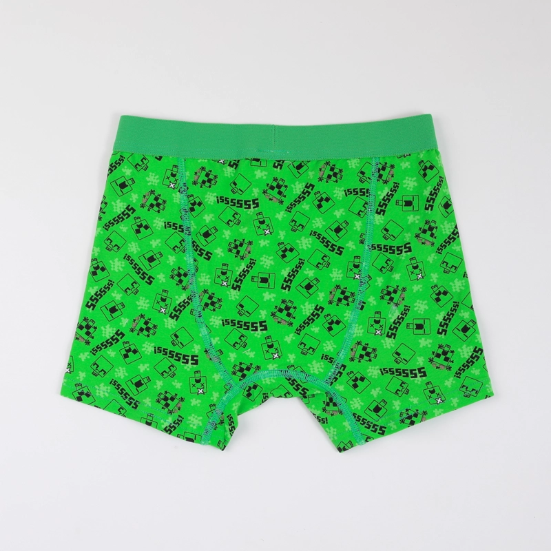 TRIPACK BOXER NIÑO PRINT CREEPERS VERDE MINECRAFT - 7