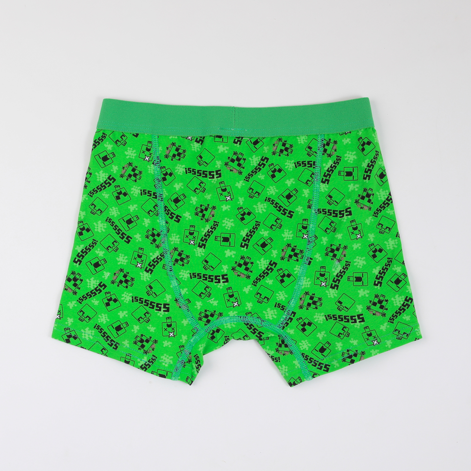TRIPACK BOXER NIÑO PRINT CREEPERS VERDE MINECRAFT - 7