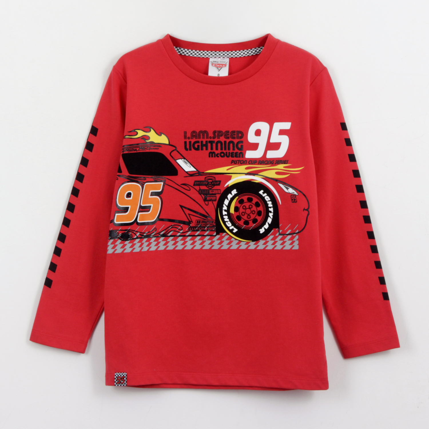 POLERA MANGA LARGA NIÑO RAYO MCQUEEN CARS ROJO DISNEY - 1