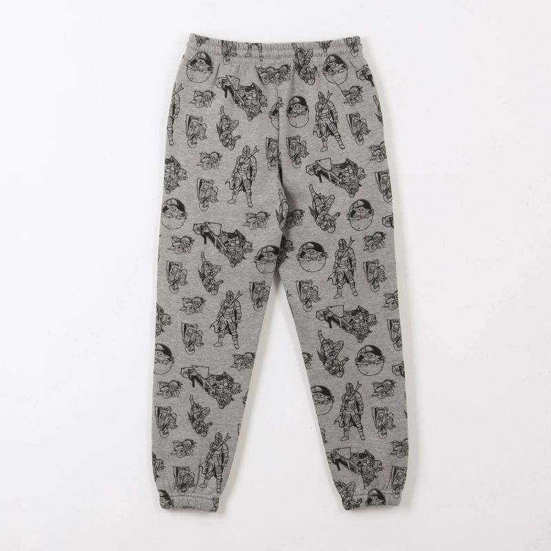 PANTALON DE BUZO FULL PRINT THE MANDALORIAN GRIS STAR WARS - 2