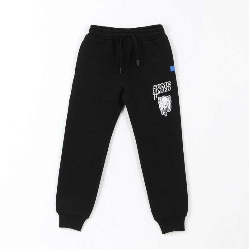PANTALON DE BUZO SPEED NEGRO SONIC - 1
