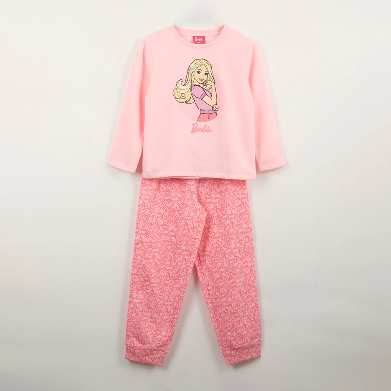 PIJAMA MANGA LARGA NIÑA MUÑECA ROSADO BARBIE - 1