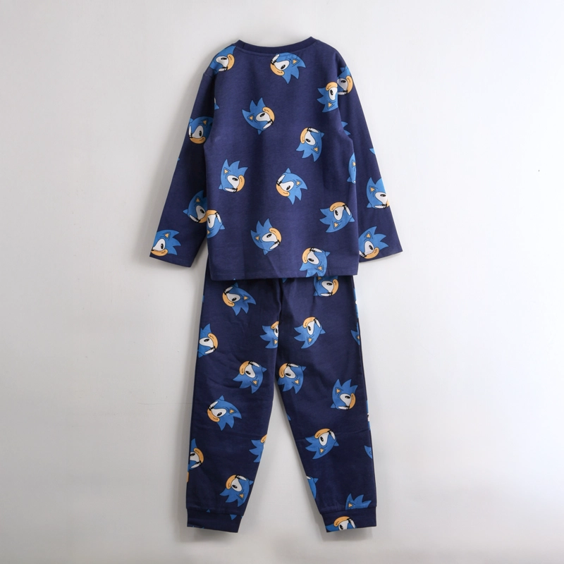 PIJAMA MANGA LARGA FULL PRINT CARAS AZUL SONIC - 2