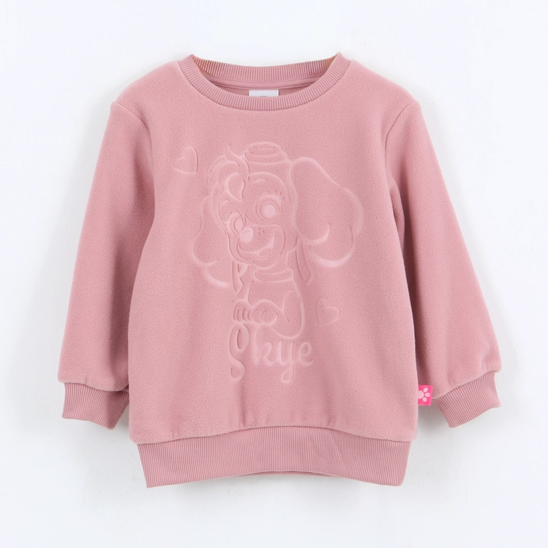 POLAR NIÑA DISEÑO FRONTAL LOGO ROSADO PAW PATROL - 1