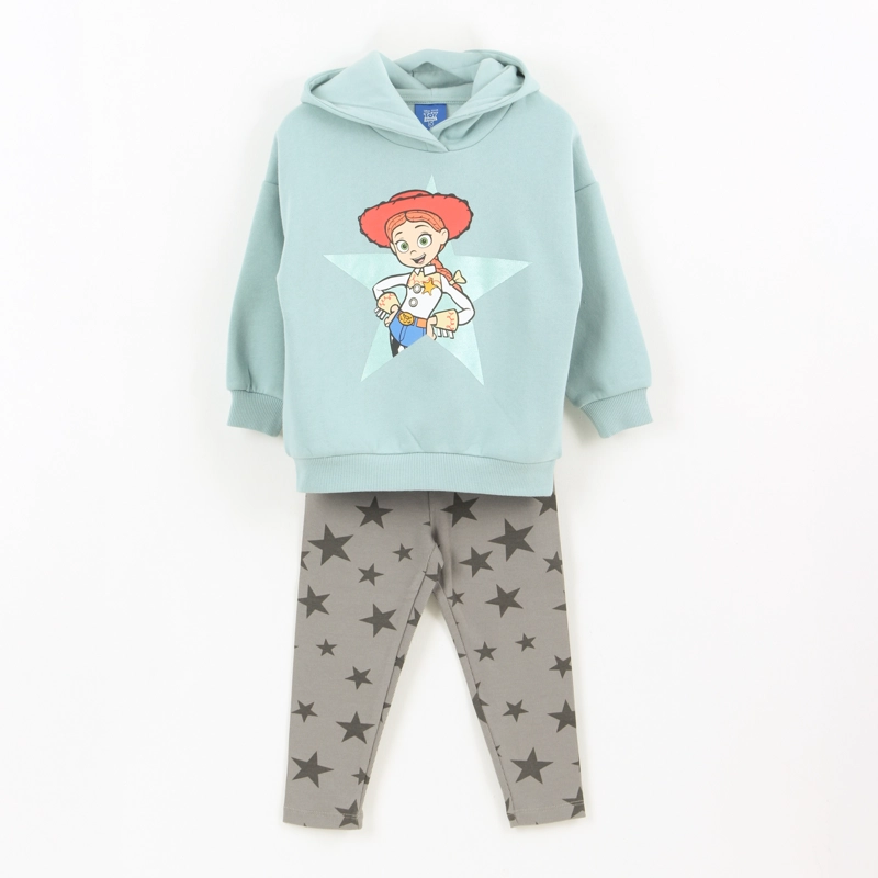 CONJUNTO NIÑA HOODIE JESSIE TOY STORY CELESTE DISNEY - 2