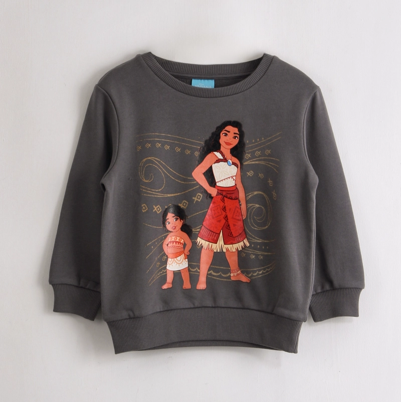 POLERON CERRADO NIÑA MOANA GRIS DISNEY - 1