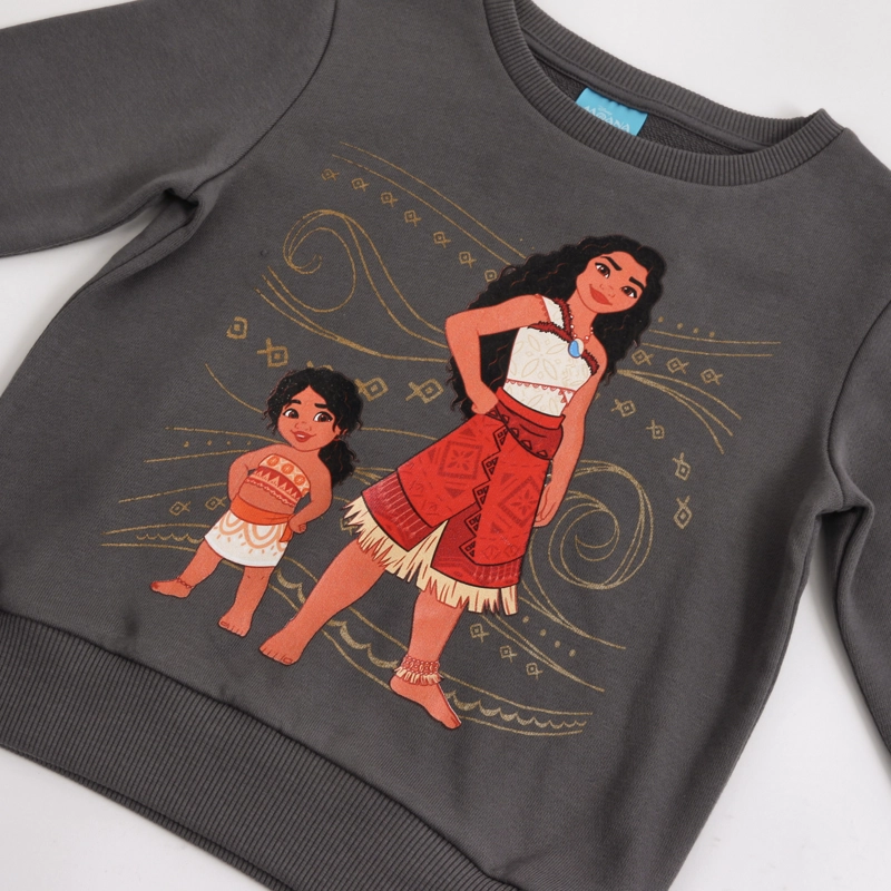 POLERON CERRADO NIÑA MOANA GRIS DISNEY - 3
