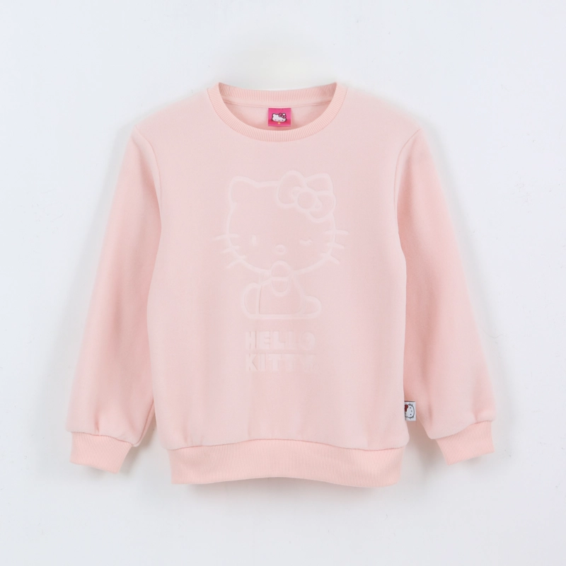 POLAR NIÑA DISEÑO FRONTAL LOGO ROSADO HELLO KITTY - 1