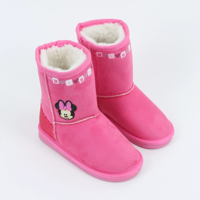 BOTA NIÑA CHIPORRO LENTEJUELAS MINNIE ROSADO DISNEY - 2