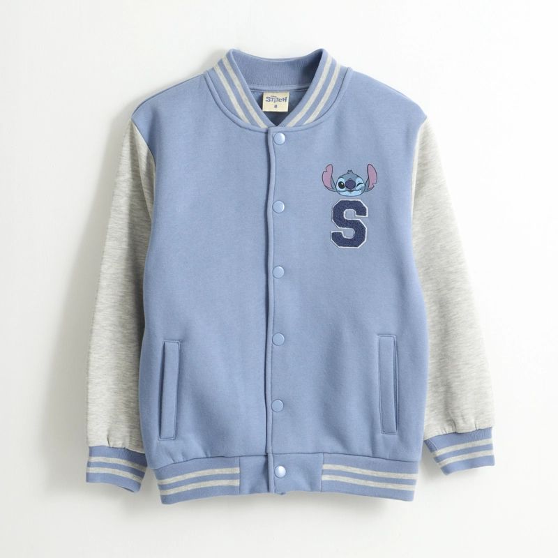 CHAQUETA NIÑA BOMBER COLLEGE LILO & STITCH CELESTE DISNEY - 1