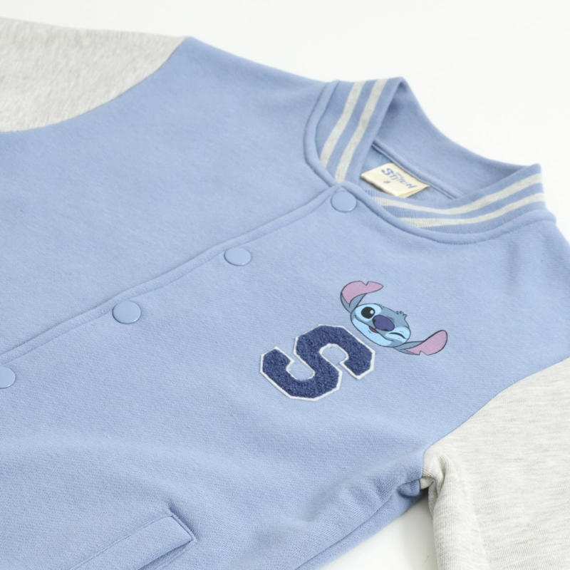 CHAQUETA NIÑA BOMBER COLLEGE LILO & STITCH CELESTE DISNEY - 3