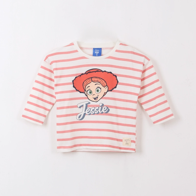 POLERA MANGA LARGA NIÑA RAYAS JESSIE TOY STORY BLANCO DISNEY - 2