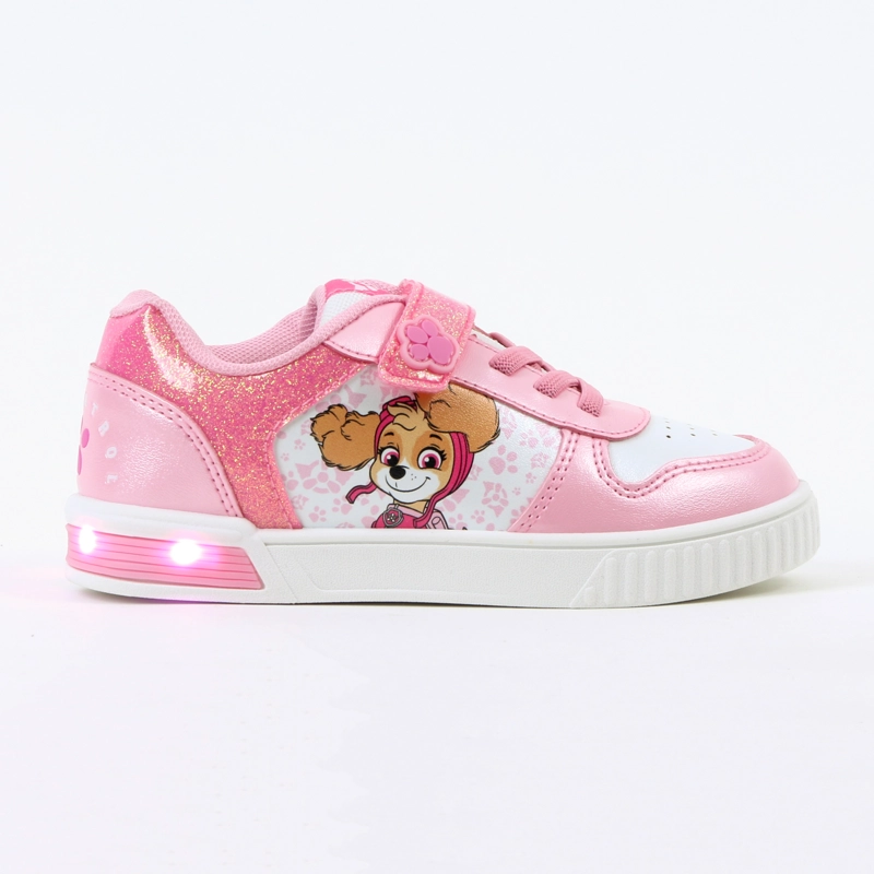 ZAPATILLA LUCES NIÑA BRILLOS SKYE ROSADO PAW PATROL - 1