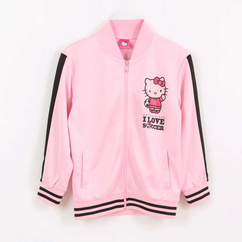 POLERON DEPORTIVO CIERRE NIÑA FUTBOL ROSADO HELLO KITTY - 1