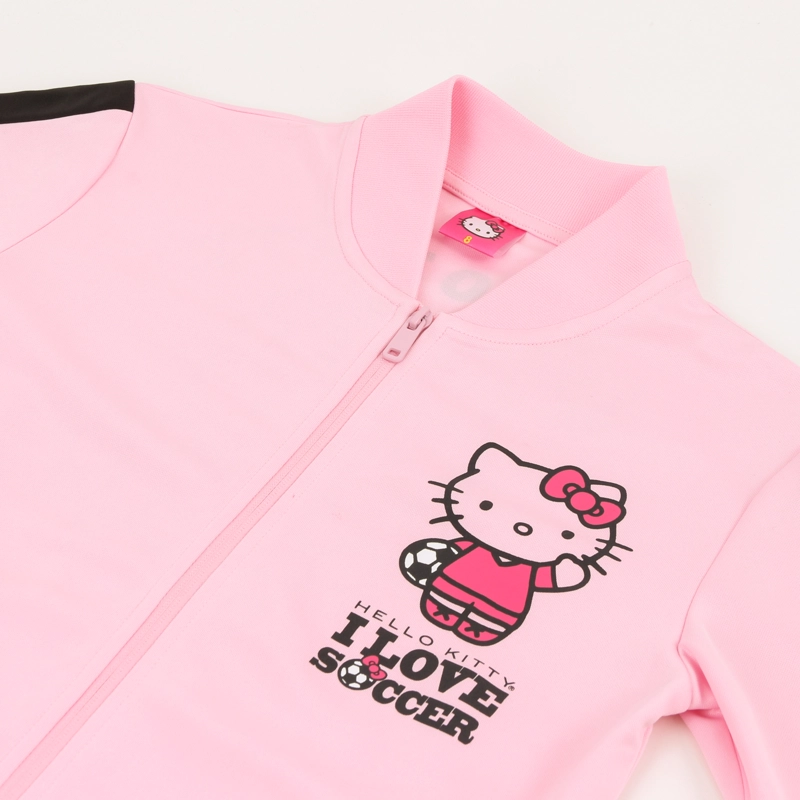 POLERON DEPORTIVO CIERRE NIÑA FUTBOL ROSADO HELLO KITTY - 3