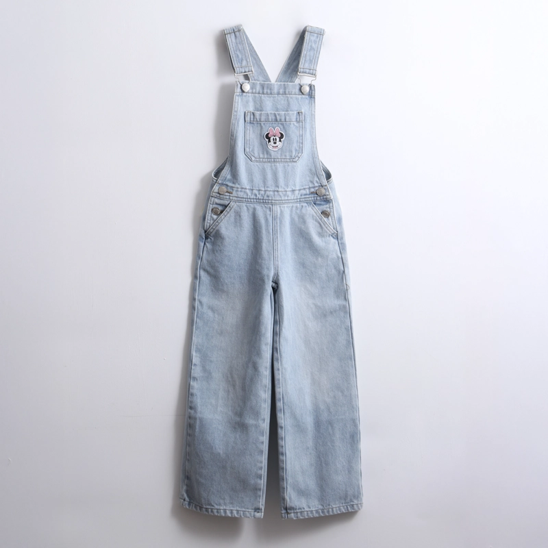 JARDINERA NIÑA DENIM MINNIE AZUL DISNEY - 1