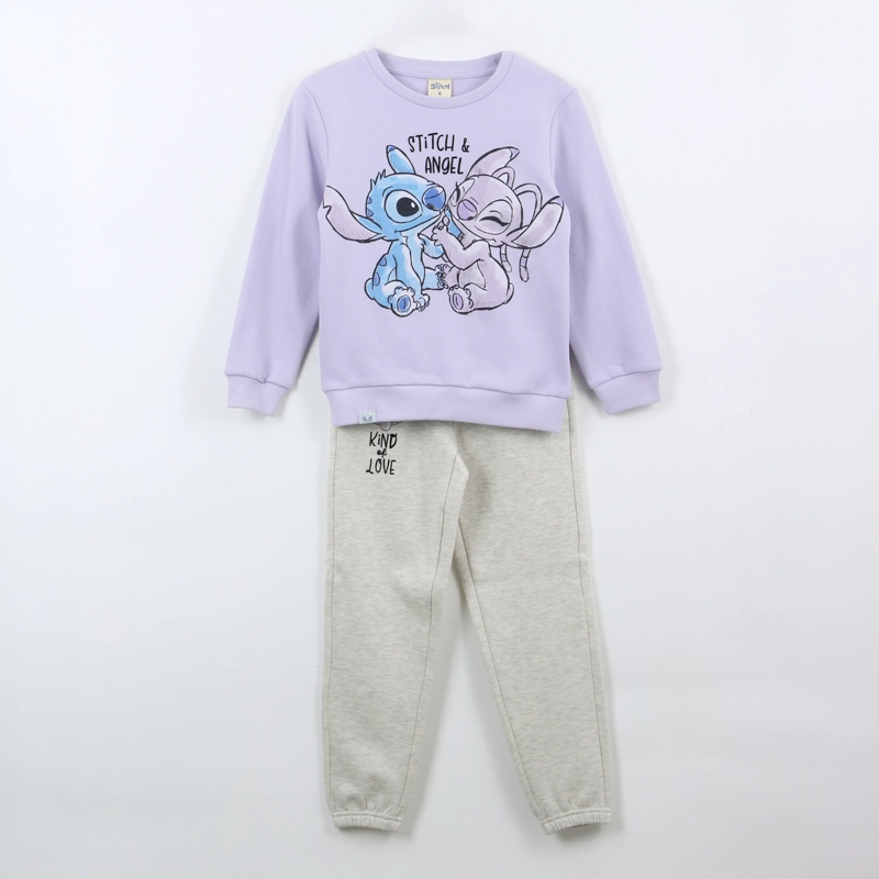 CONJUNTO BUZO NIÑA LILO & STITCH LILA DISNEY - 1