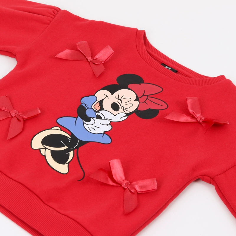 CONJUNTO NIÑA CINTAS MINNIE MOUSE ROJO DISNEY - 3