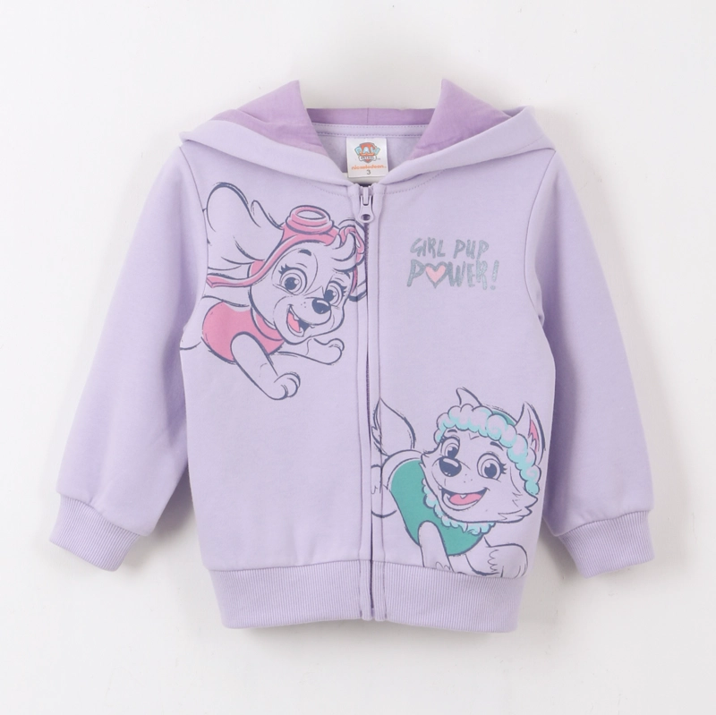 POLERON CIERRE NIÑA HOODIE EVEREST & SKYE MORADO PAW PATROL - 1