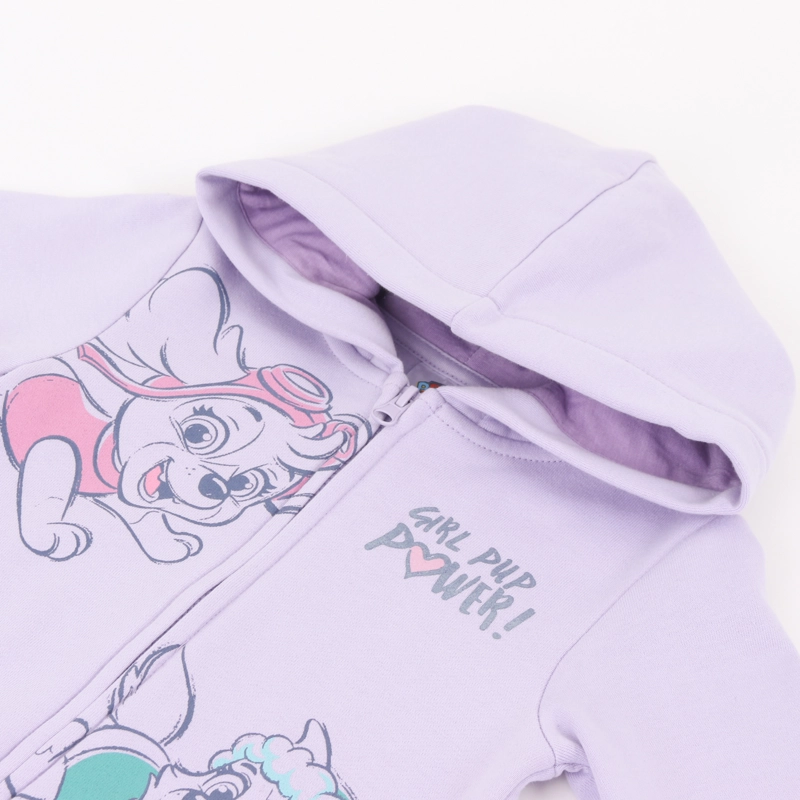 POLERON CIERRE NIÑA HOODIE EVEREST & SKYE MORADO PAW PATROL - 3