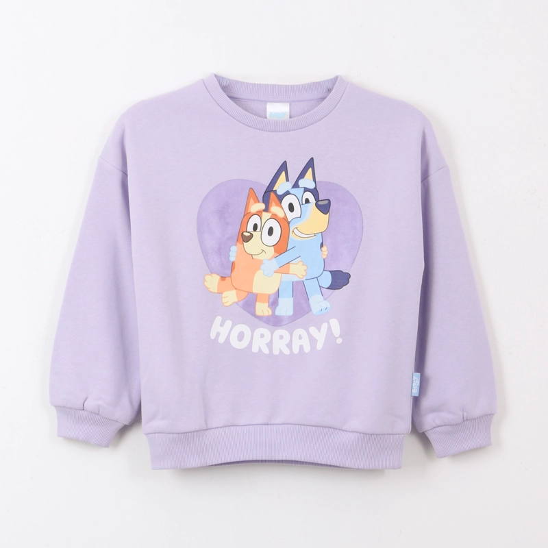 POLERON CERRADO NINA CORAZON MORADO BLUEY 4