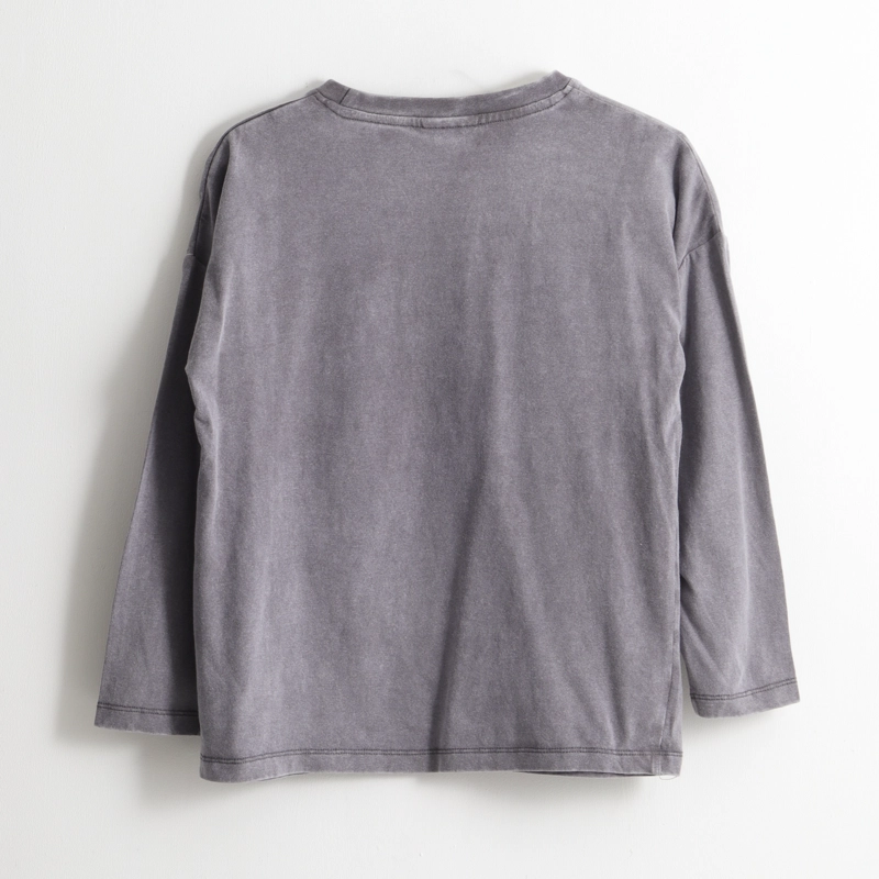 POLERA MANGA LARGA NIÑA MOSAICO GRIS HELLO KITTY - 2