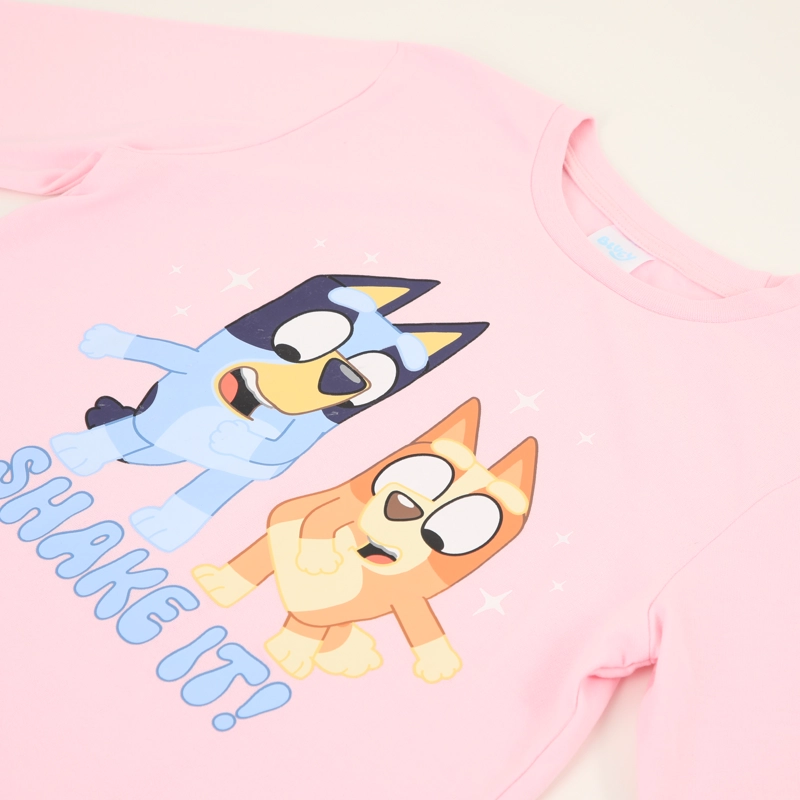 PIJAMA MANGA LARGA NIÑA SHAKE IT ROSADO BINGO & BLUEY - 3
