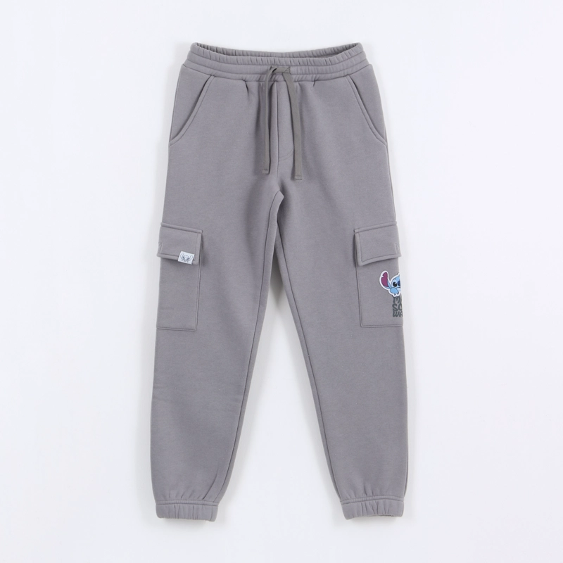 PANTALON DE BUZO NIÑA CARGO LILO & STITCH GRIS DISNEY - 1
