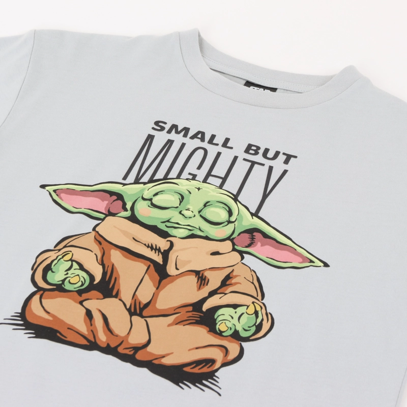 POLERA MANGA LARGA NIÑO SMALL BUT MIGHTY GRIS STAR WARS - 3