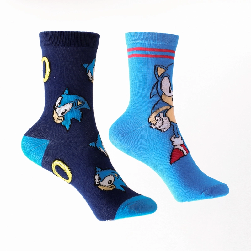 BIPACK CALCETINES NIÑO FULL PRINT AZUL SONIC - 1