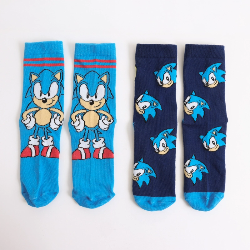 BIPACK CALCETINES NIÑO FULL PRINT AZUL SONIC - 4