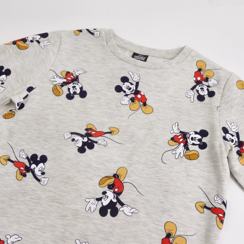 PIJAMA MANGA LARGA NIÑO FULL PRINT MICKEY GRIS DISNEY - 3