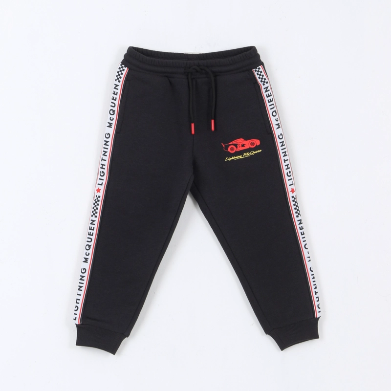 PANTALON DE BUZO NIÑO BANDA LATERAL RAYO MCQUEEN AZUL DISNEY - 1