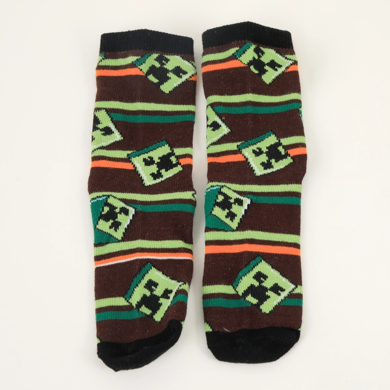 BIPACK CALCETINES NIÑO CREEPERS VERDE MINECRAFT - 3