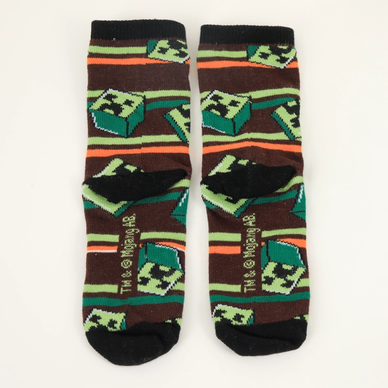 BIPACK CALCETINES NIÑO CREEPERS VERDE MINECRAFT - 4