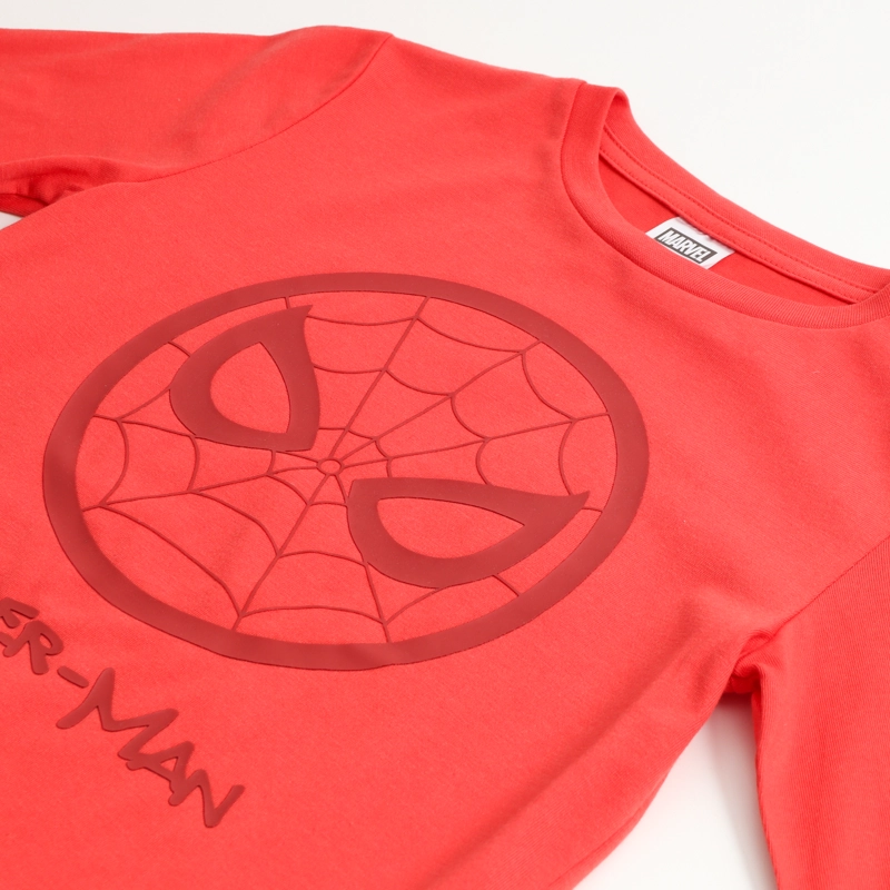 POLERA MANGA LARGA NIÑO LINEAL SPIDERMAN ROJO MARVEL - 3