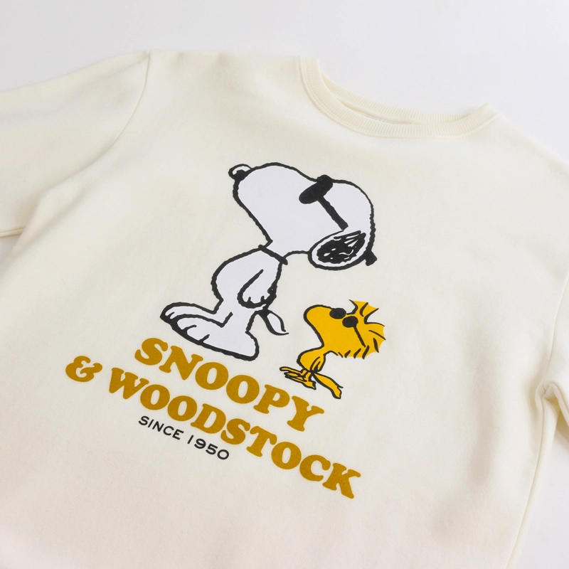 POLERON CERRADO NIÑO SNOOPY & WOODSTOCK BLANCO SNOOPY - 3