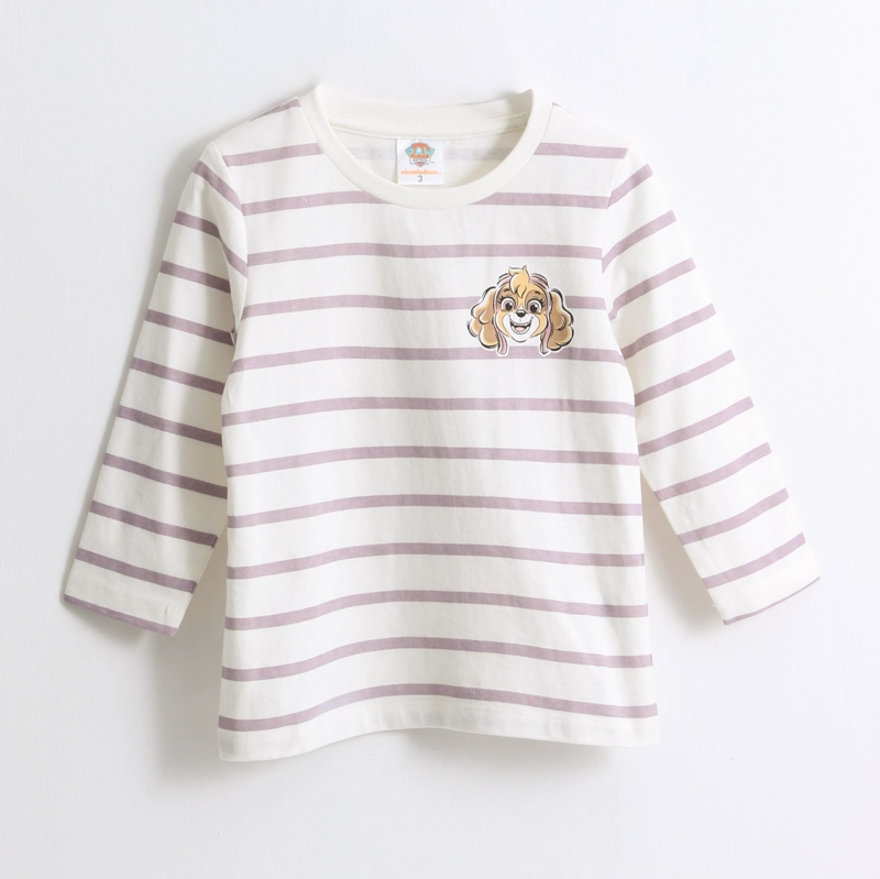 POLERA MANGA LARGA NIÑA RAYAS SKYE BLANCO PAW PATROL - 1