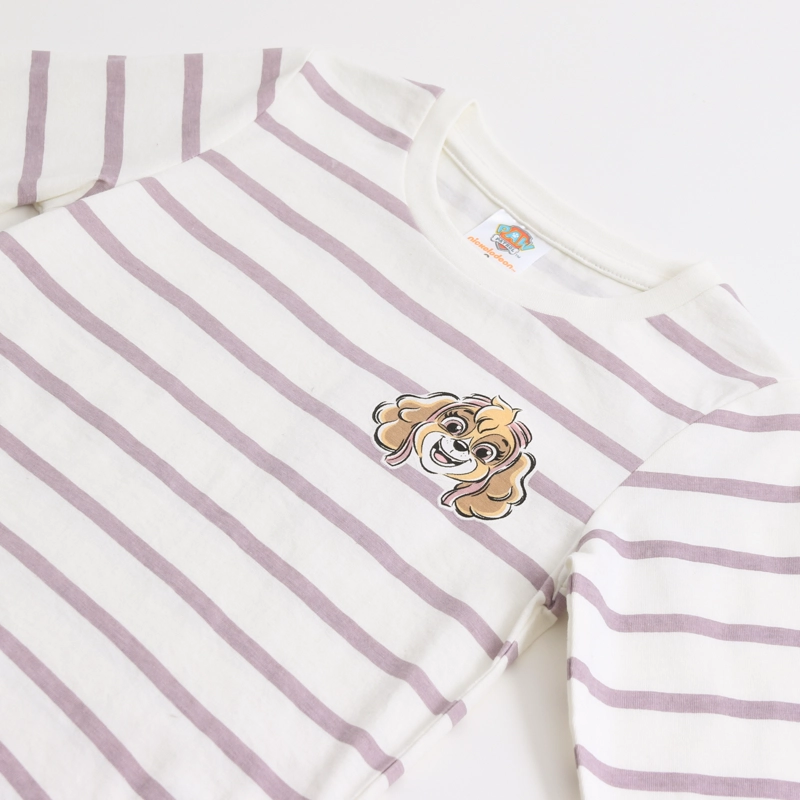 POLERA MANGA LARGA NIÑA RAYAS SKYE BLANCO PAW PATROL - 3